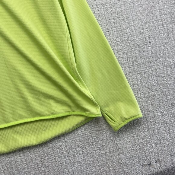 Eddie Bauer Lime Green Activator Grid Thermal Mid Layer Outdoors Women L hike - Picture 4 of 13
